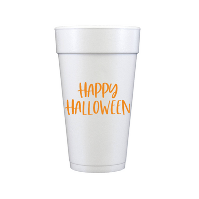 Halloween cups/ fall cups/ styrofoam cups/ ghost cups/ halloween party