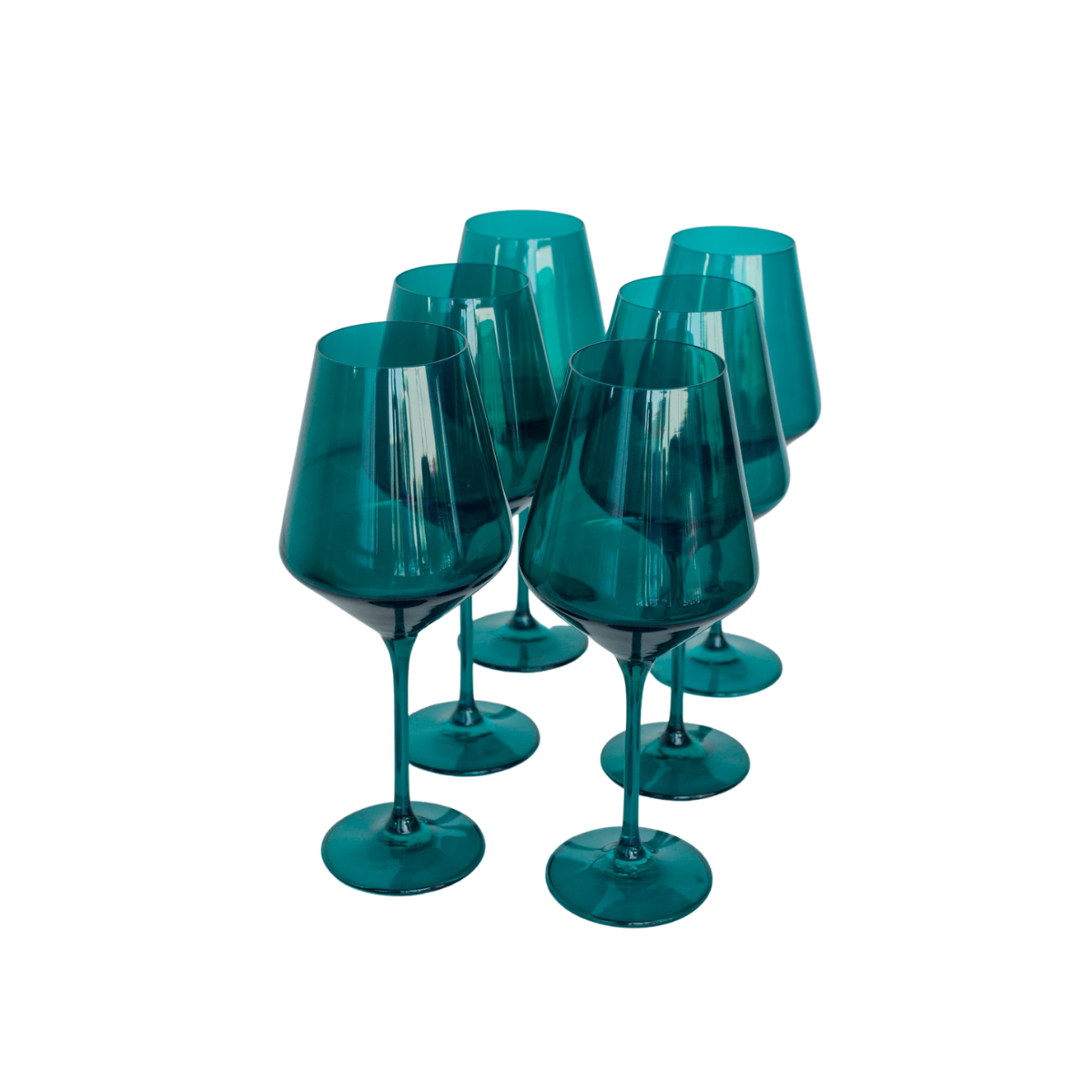 Estelle Colored Wine Stemmed Glasses - Set of 6 {Butterscotch}