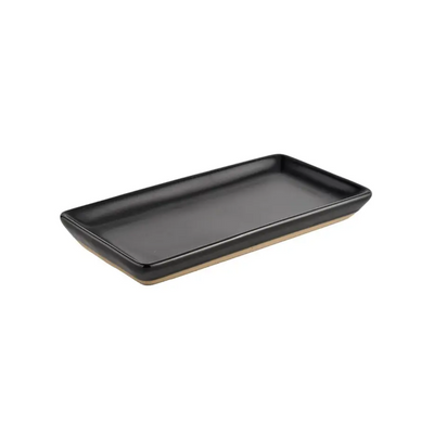 ceramic tray black tray food tray jewlery tray 
