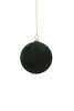 Crushed Velvet Ball-Hemlock Ornament