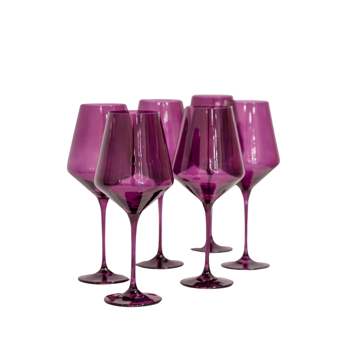 Estelle Colored Wine Stemware - Set of 2 {Blush Pink} – Estelle